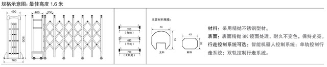 不銹鋼伸縮門(mén)王者三號(hào)